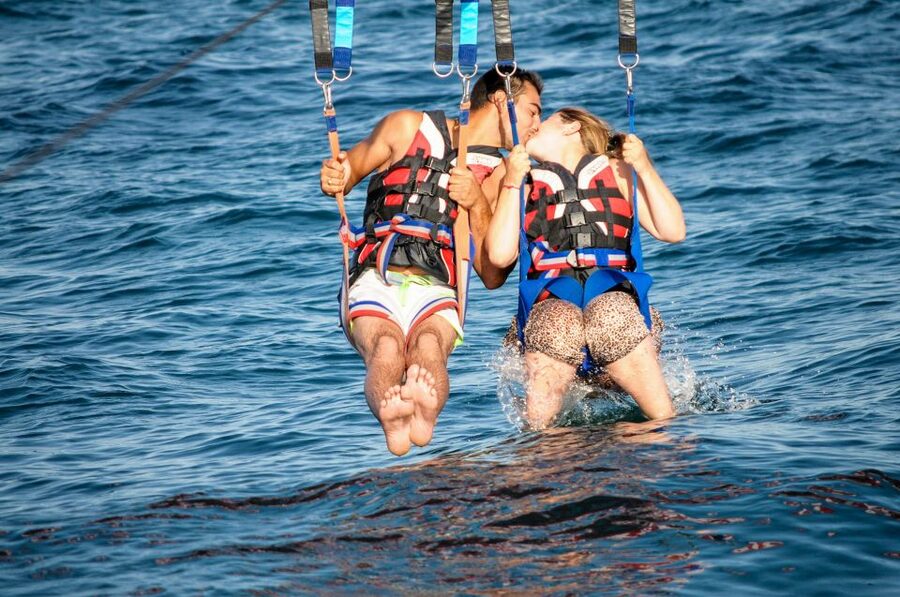 Albufeira: Single, Double or Triple Parasailing Tour - The Most Common Moment People Talk About: Touching the Water