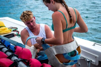 Aruba Parasailing Experience from Noord - From Shore to Takeoff: The Boat Ride You Actually Need