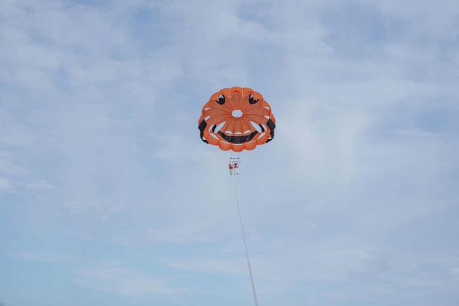 Barcelona: Guided Parasailing Experience - The speedboat ride and lift-off platform: where the nerves kick in