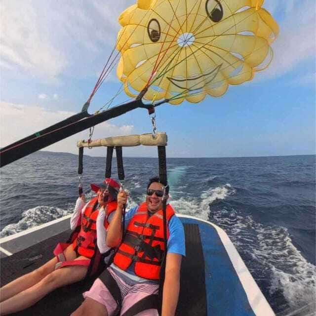 Boracay: Parasailing, Island Hopping, ATV Ride and Kawa Bath - Mainland ATV ride and the zipline option near Nabaoy River