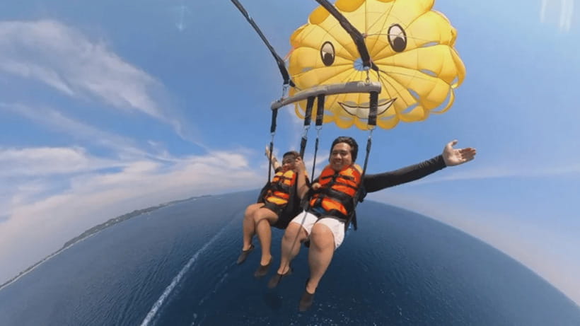 Boracay Parasailing with Insta 360 - The Safety Setup: Life Jacket, Gear, and a Guide Who Stays Nearby