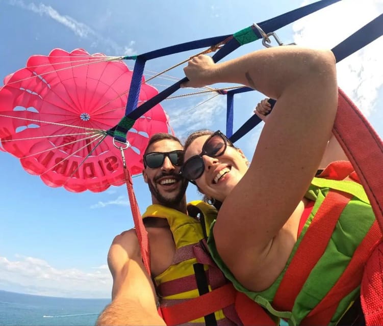 Corfu: Parasailing Experience for 2 in Sidari - Gear and safety: harness fit, life jacket, and a GPS-tracked setup