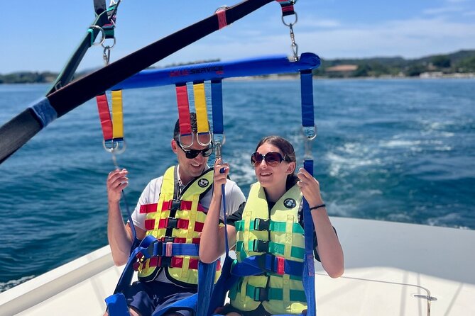 Corfu Parasailing - Fly High in the Sky - The boat trip and the fly zone: How the timing really feels