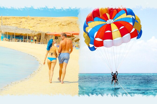 Giftun Hula Hula Island Sea Trip and Parasailing & lunch-HURGHADA - From pickup to dock: what an 8-hour sea day feels like