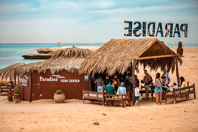 Hula Hula Island by Catamaran with Parasailing Fly - Hurghada - Hula Hula Island: 3 Hours on White Sand and a Floating Waterpark