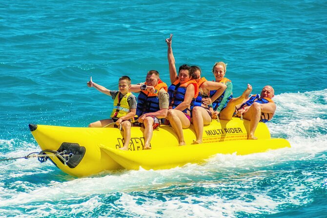 Hurghada Summer mix: Parasailing, and Banana Boat Fun - The sofa ride across the water: a playful change of pace