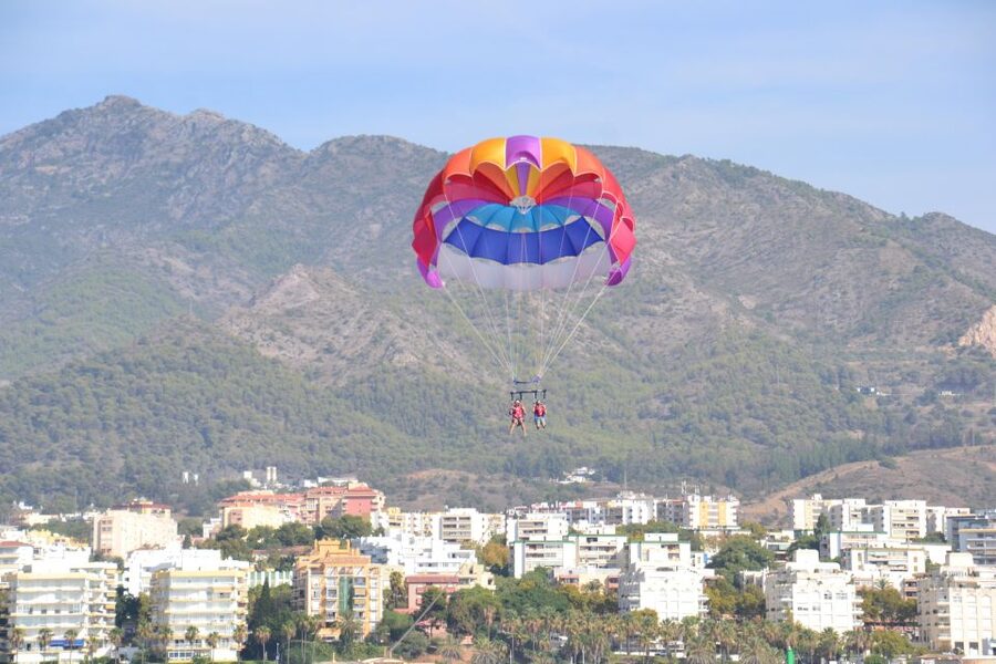 Marbella from the heights: Parasailing - The safety briefing that sets the tone