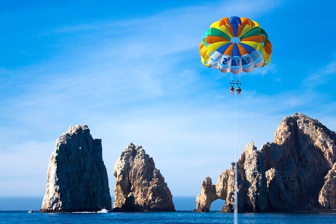Parasailing Adventure in Los Cabos - El Arco from above: the landmark moment to watch for