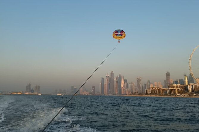 Parasailing Adventure on Jumeirah Beach with Sea Bird water Sports Dubai - The Flight: 500 Feet Up Over Dubai Marina