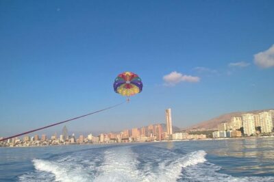 Parasailing Flight in Benidorm - The view problem: flying where the wind is in your favor