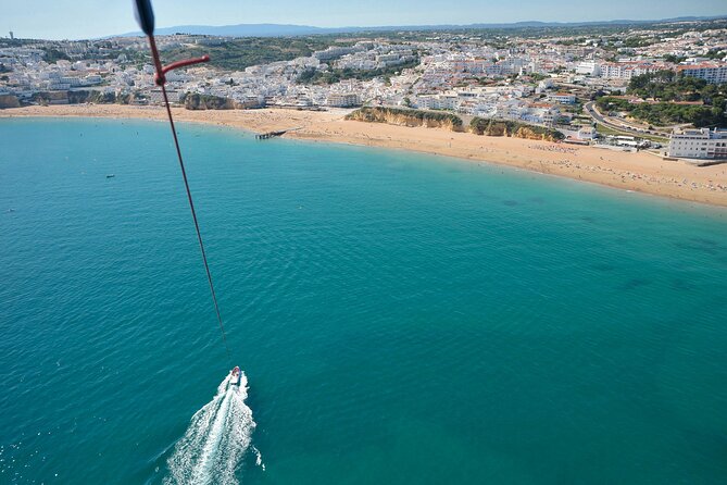 Parasailing from Albufeira Marina by Boat - Expect a splash: clothing, cold weather, and motion tips
