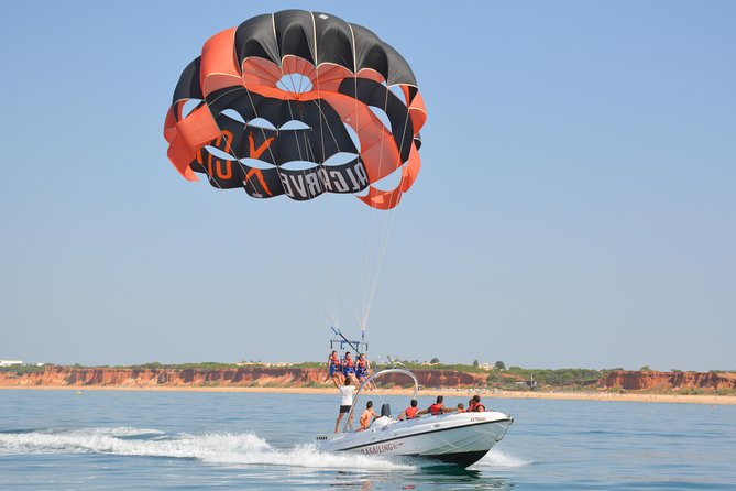 Parasailing from Vilamoura - In the Air: Harness Setup, Solo/Tandem/Trio, and How It Feels