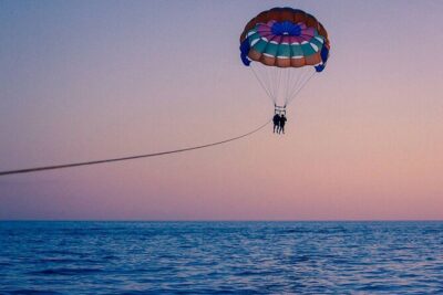 Parasailing off the coast of Hurghada ( Private Transfer ) - The motorboat launch over the Hurghada coast