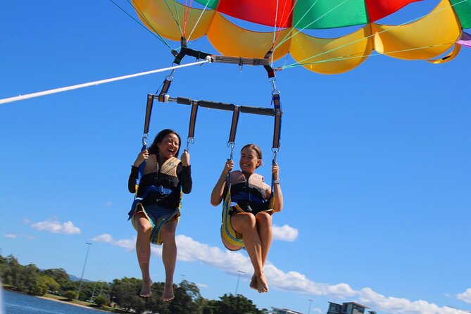 Parasailing on the Gold Coast, Fly solo, Tandem or Triple - The Jet Boat Portion: Where You Set the Mood for the Flight