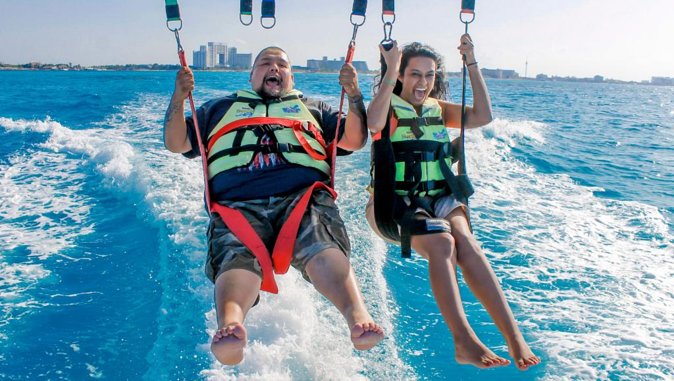 Parasailing Tour - Meeting Point Reality: Parasail Cancun Marina Adventure Bay