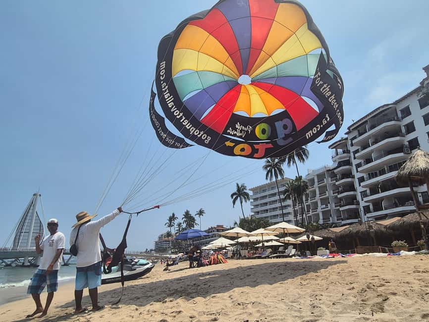 Puerto Vallarta: Private Parasailing Experience - What happens before you fly: briefing, harness, and life jacket