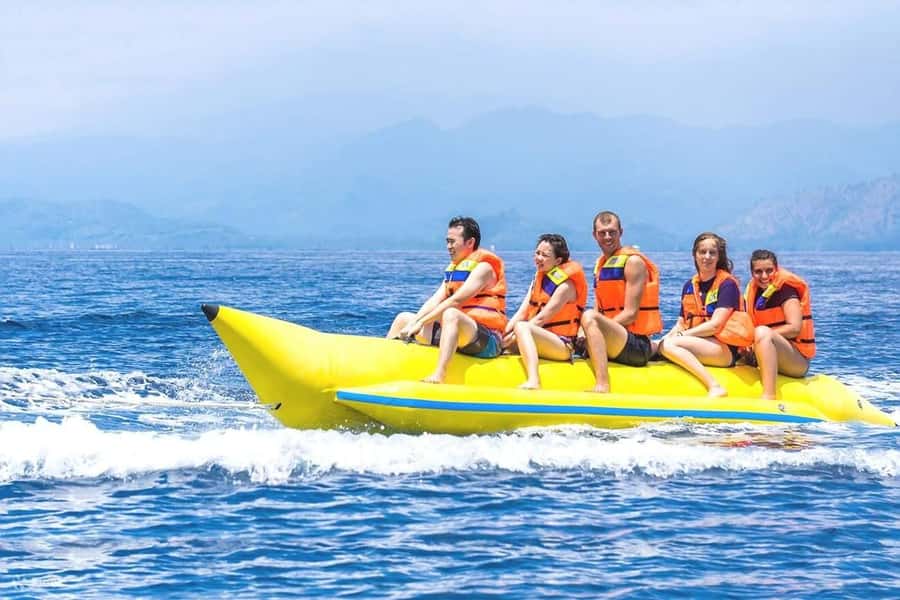 Sharm: Banana, Sofa Boat or Parasailing watersports & pickup - Getting There and Back: Shared Bus Timing and Real-World Pacing