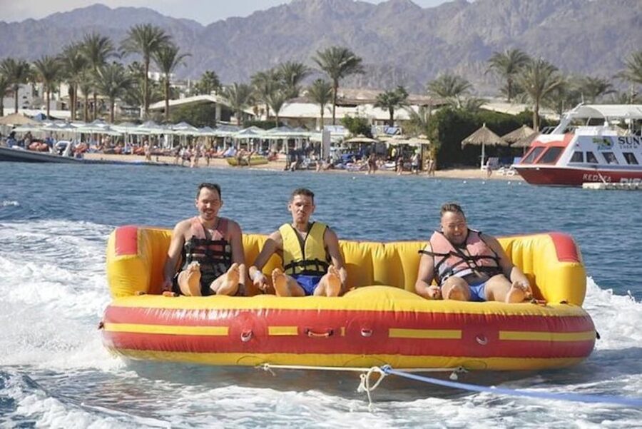 Sharm El-Sheikh: Parasailing, Camel Ride, Dive & Quad Bike - Banana boat and tube ride: built for laughs, also built for splashes