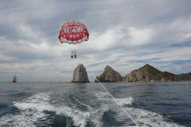 Single or Double Parasailing in Cabo with Views of The Arch - Photos, Phones, and Sun Protection: Don’t Lose the Moment