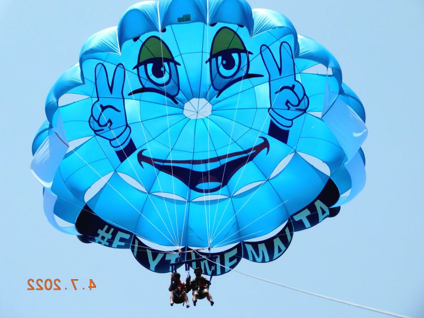 St. Julian's: Parasailing in Malta with Photos and Videos - Views over Malta from the sky: the payoff for short flight time
