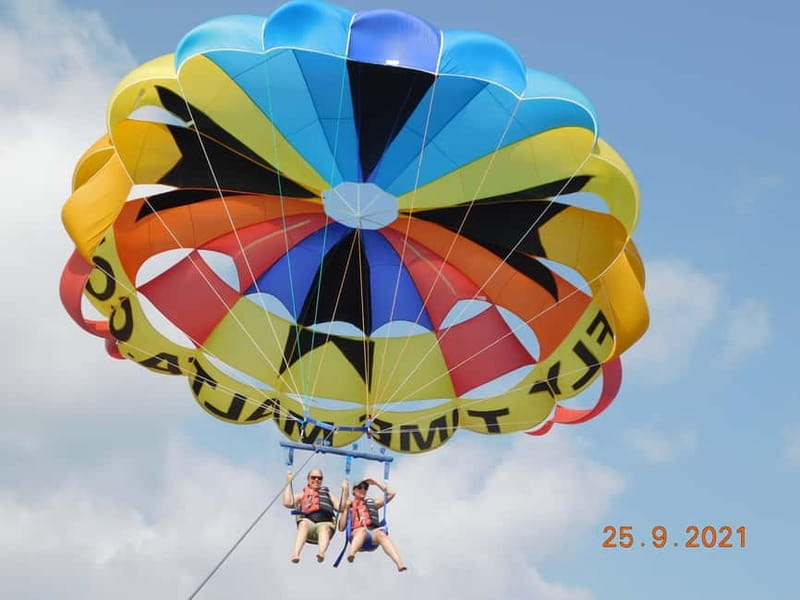 St. Julians: Parasailing Go & Fun with Free Photos & Videos - Malta From Above: What the Coastline Looks Like Up There